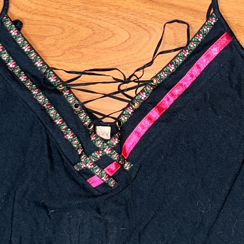 NWT Free People Lace Up Tank Top - Picture 3 of 6